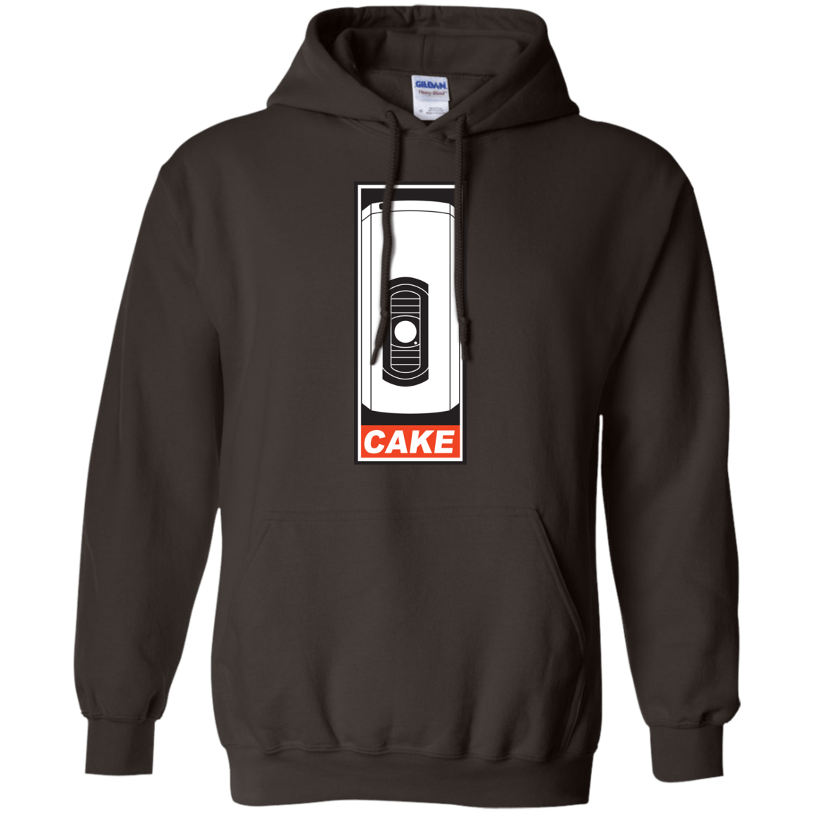 Sweatshirts Dark Chocolate / Small Cake is a Lie Pullover Hoodie