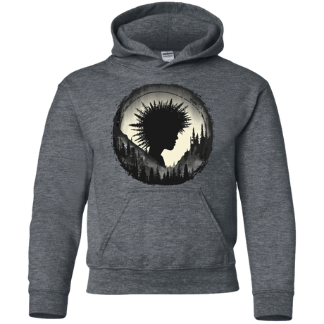 Sweatshirts Dark Heather / YS Camp Hair Youth Hoodie