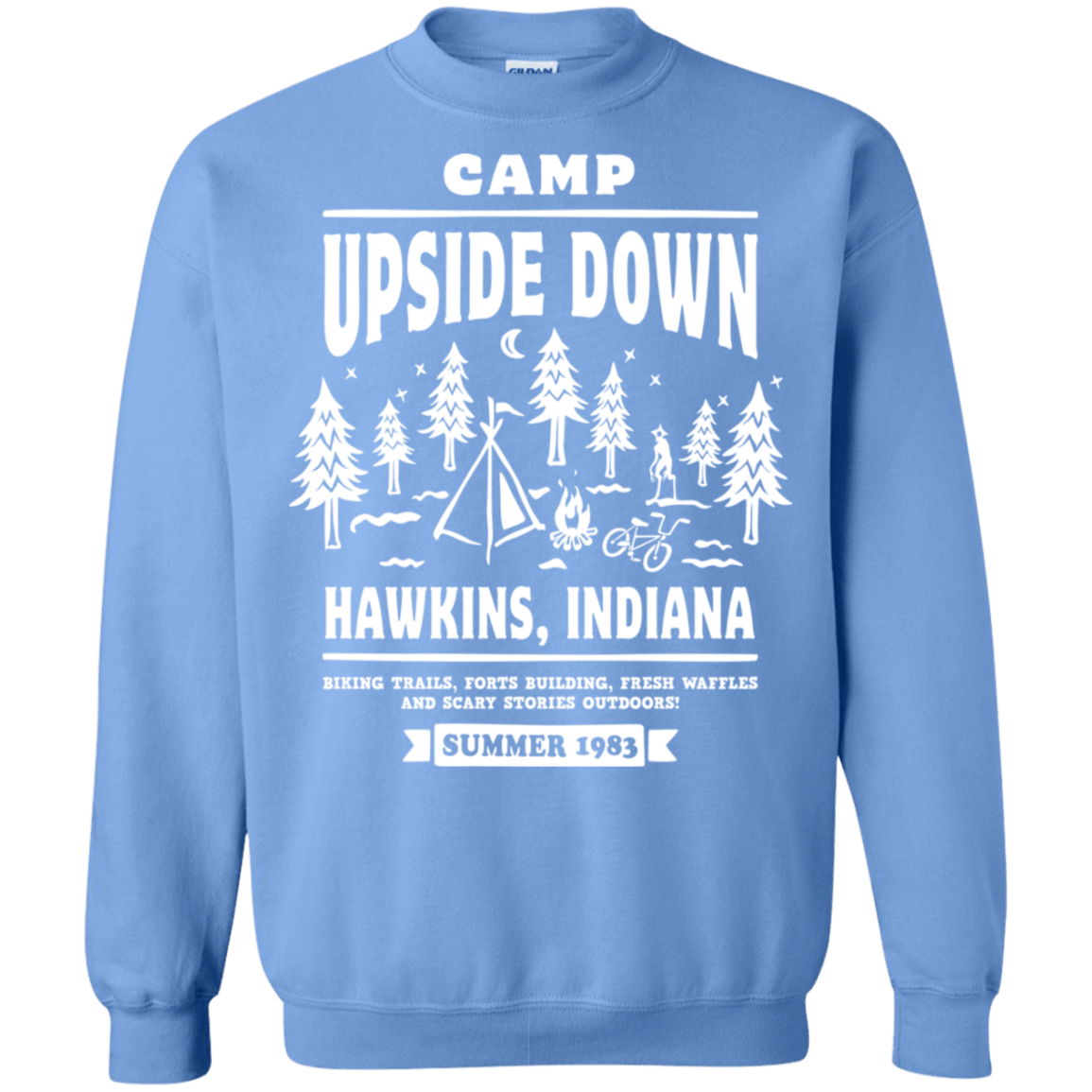 Sweatshirts Carolina Blue / S Camp Upside Down Crewneck Sweatshirt