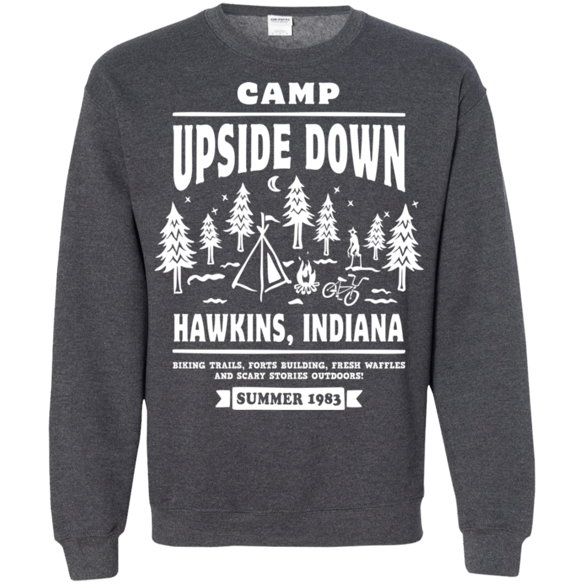 Sweatshirts Dark Heather / S Camp Upside Down Crewneck Sweatshirt