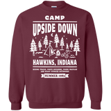 Sweatshirts Maroon / S Camp Upside Down Crewneck Sweatshirt