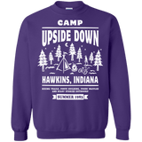 Sweatshirts Purple / S Camp Upside Down Crewneck Sweatshirt