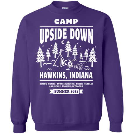 Sweatshirts Purple / S Camp Upside Down Crewneck Sweatshirt