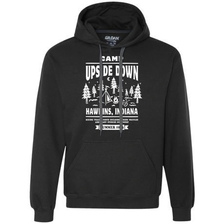 Sweatshirts Black / S Camp Upside Down Premium Fleece Hoodie