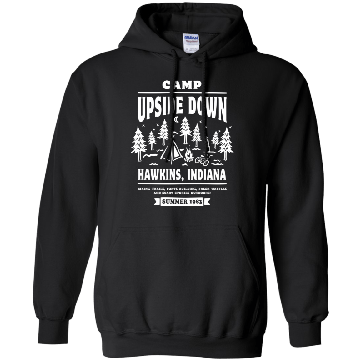 Sweatshirts Black / S Camp Upside Down Pullover Hoodie