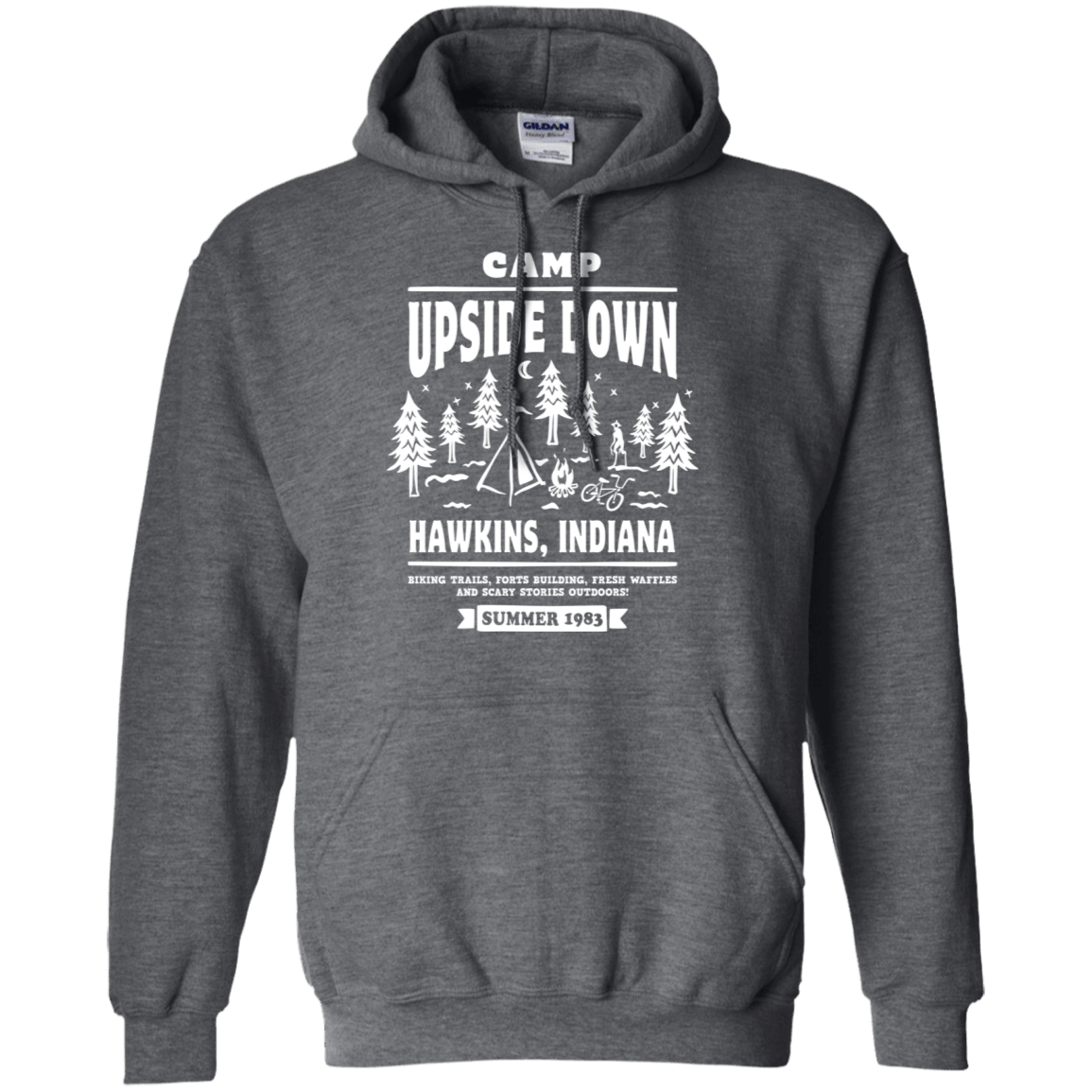 Sweatshirts Dark Heather / S Camp Upside Down Pullover Hoodie