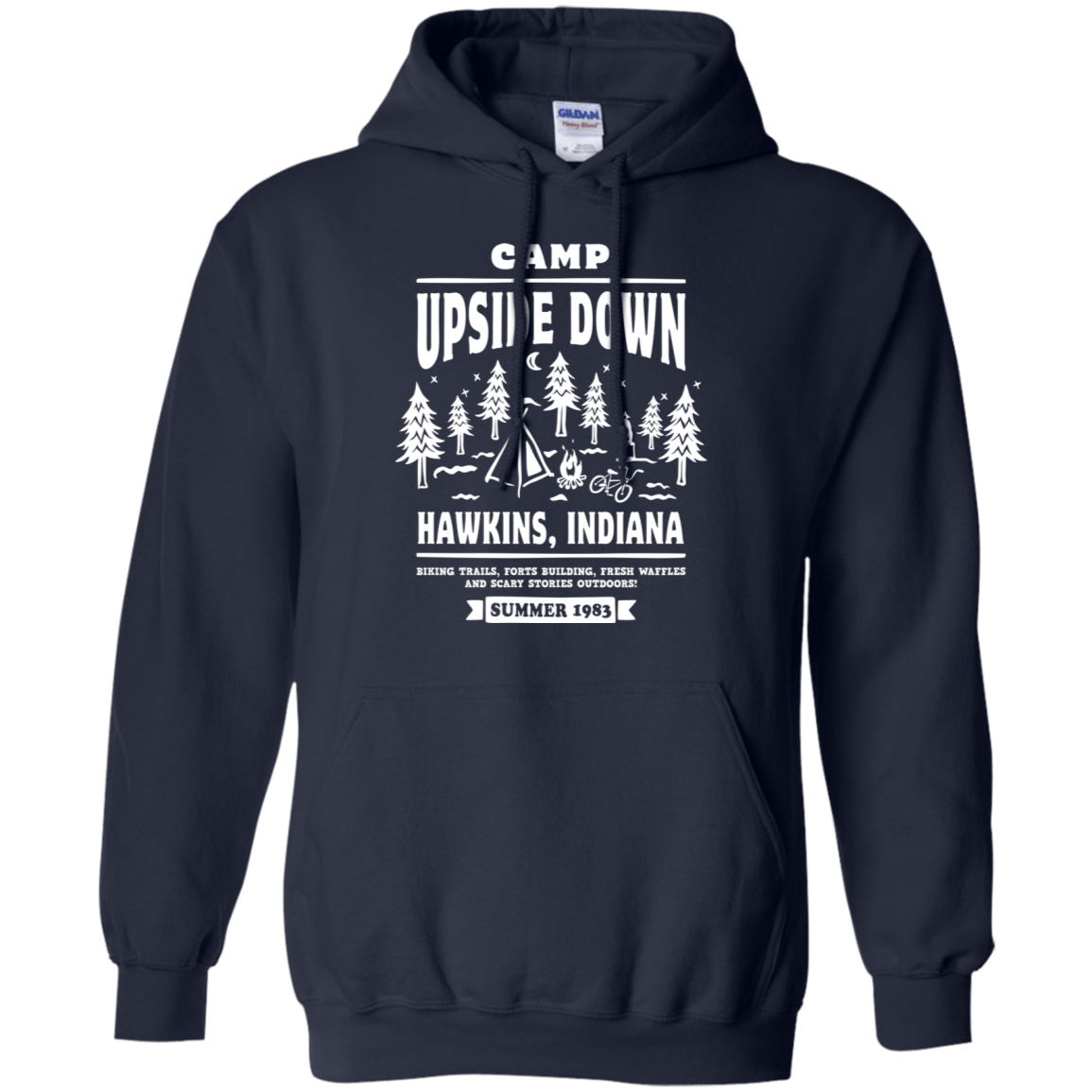 Sweatshirts Navy / S Camp Upside Down Pullover Hoodie