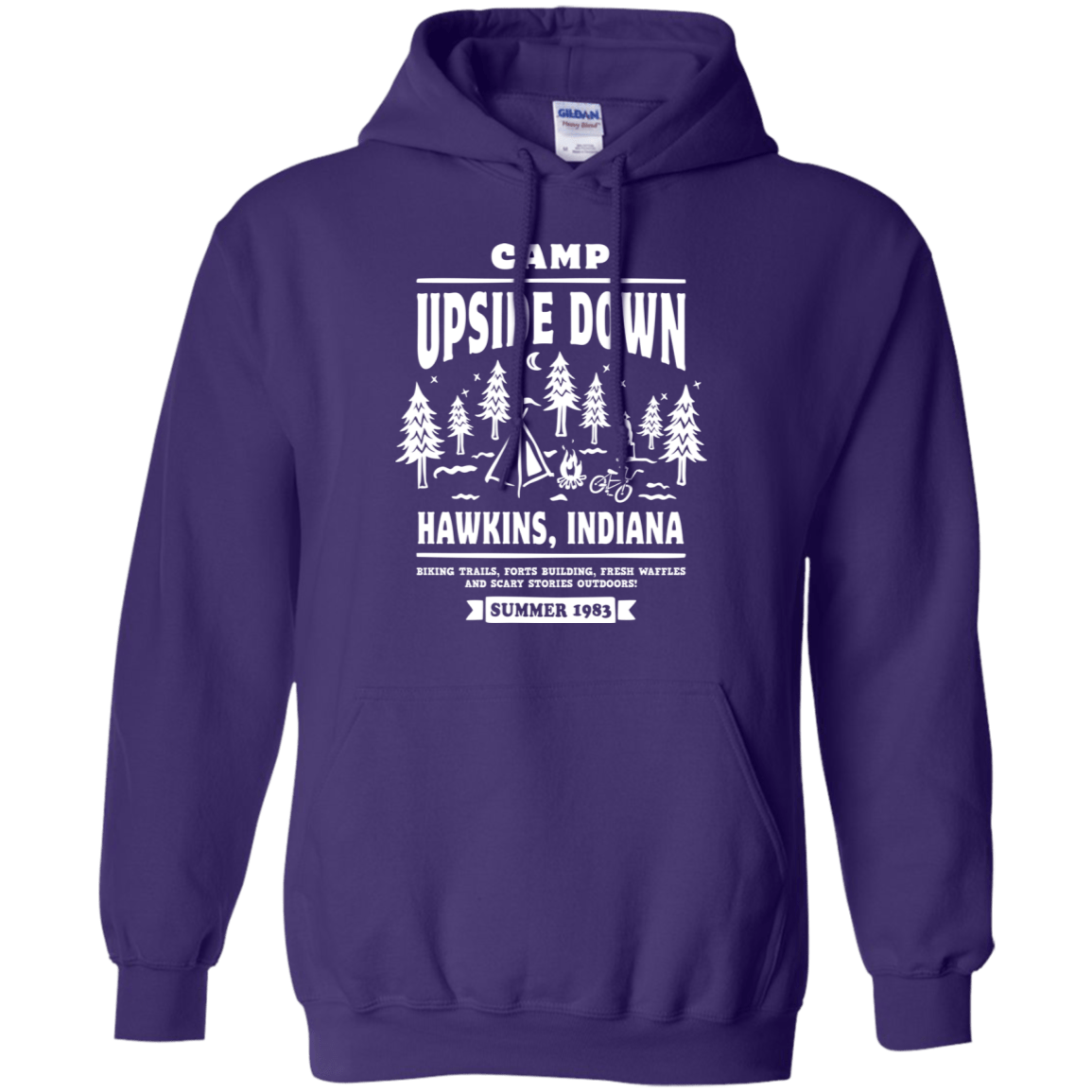 Sweatshirts Purple / S Camp Upside Down Pullover Hoodie