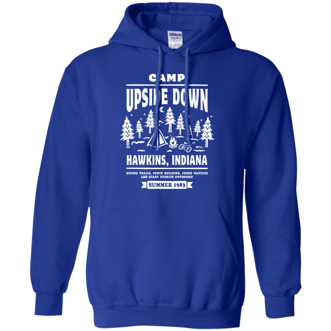 Sweatshirts Royal / S Camp Upside Down Pullover Hoodie