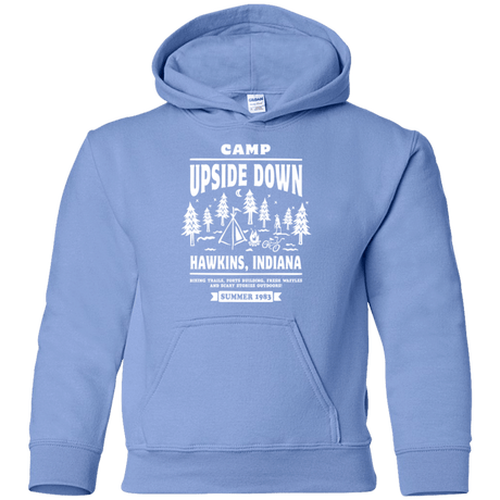 Sweatshirts Carolina Blue / YS Camp Upside Down Youth Hoodie