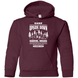 Sweatshirts Maroon / YS Camp Upside Down Youth Hoodie