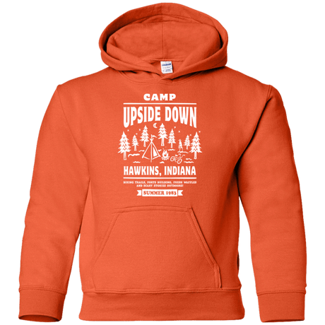 Sweatshirts Orange / YS Camp Upside Down Youth Hoodie