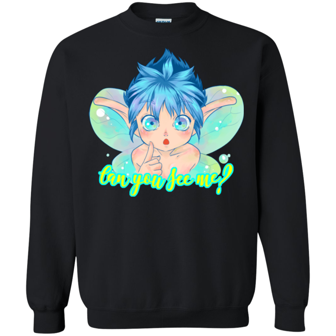 Sweatshirts Black / Small Can you see me Crewneck Sweatshirt