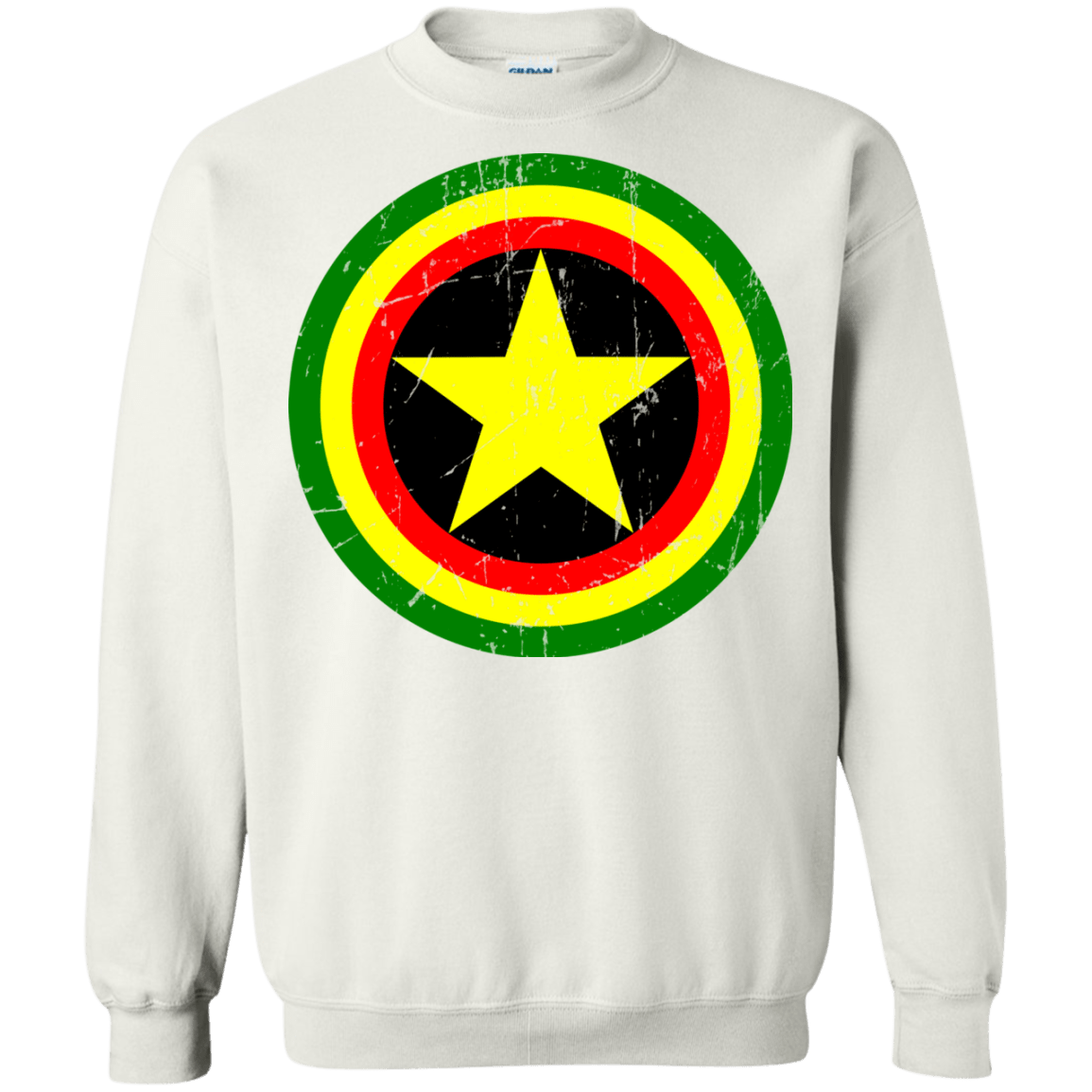 Sweatshirts White / Small Captain Rasta Crewneck Sweatshirt