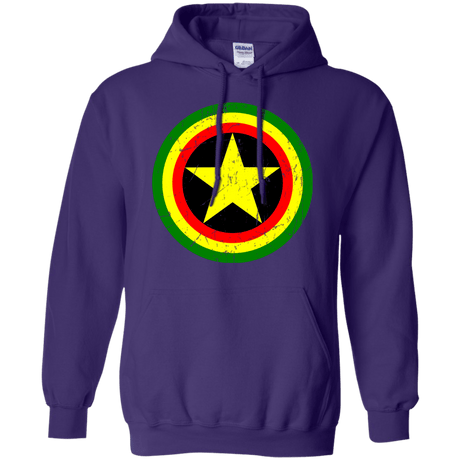 Sweatshirts Purple / Small Captain Rasta Pullover Hoodie