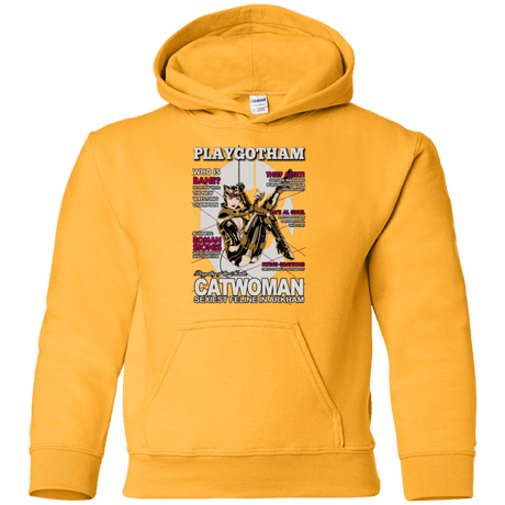 Sweatshirts Gold / YS Catwoman PlayGotham Youth Hoodie