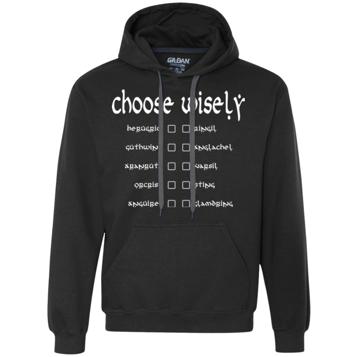 Sweatshirts Black / Small Choose wisely Premium Fleece Hoodie