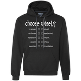 Sweatshirts Black / Small Choose wisely Premium Fleece Hoodie
