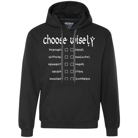 Sweatshirts Black / Small Choose wisely Premium Fleece Hoodie