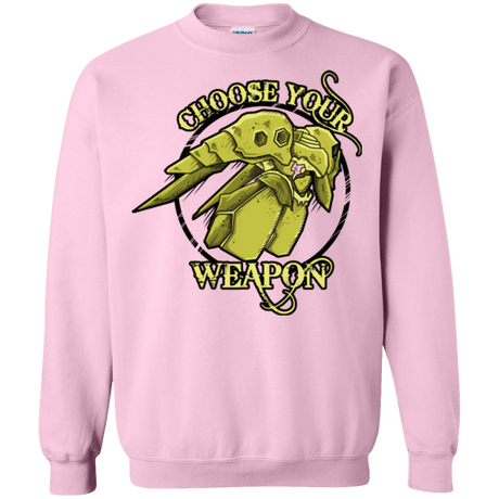 Sweatshirts Light Pink / Small CHOOSE YOUR WEAPON Crewneck Sweatshirt