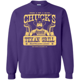 Sweatshirts Purple / Small Chucks Texan Grill Crewneck Sweatshirt