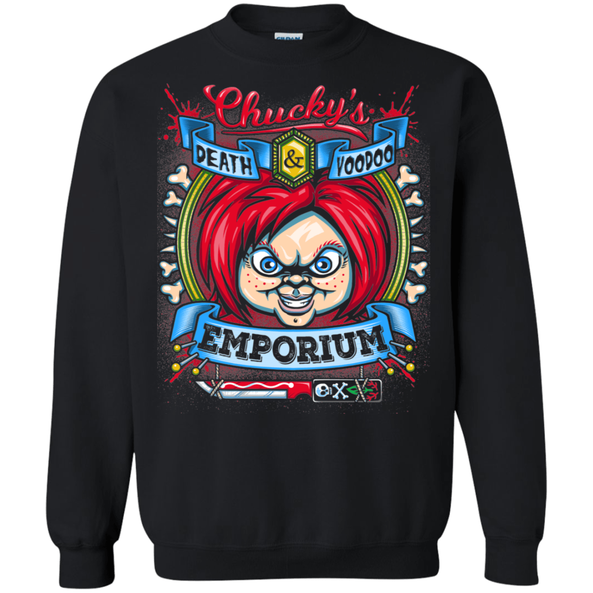 Sweatshirts Black / S Chucky Crest Crewneck Sweatshirt