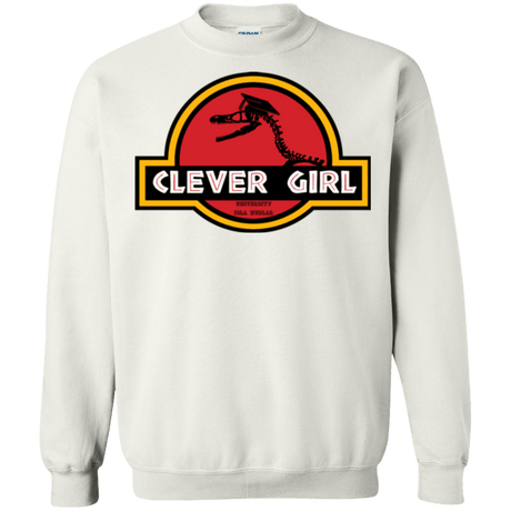 Sweatshirts White / Small Clever Girl Crewneck Sweatshirt