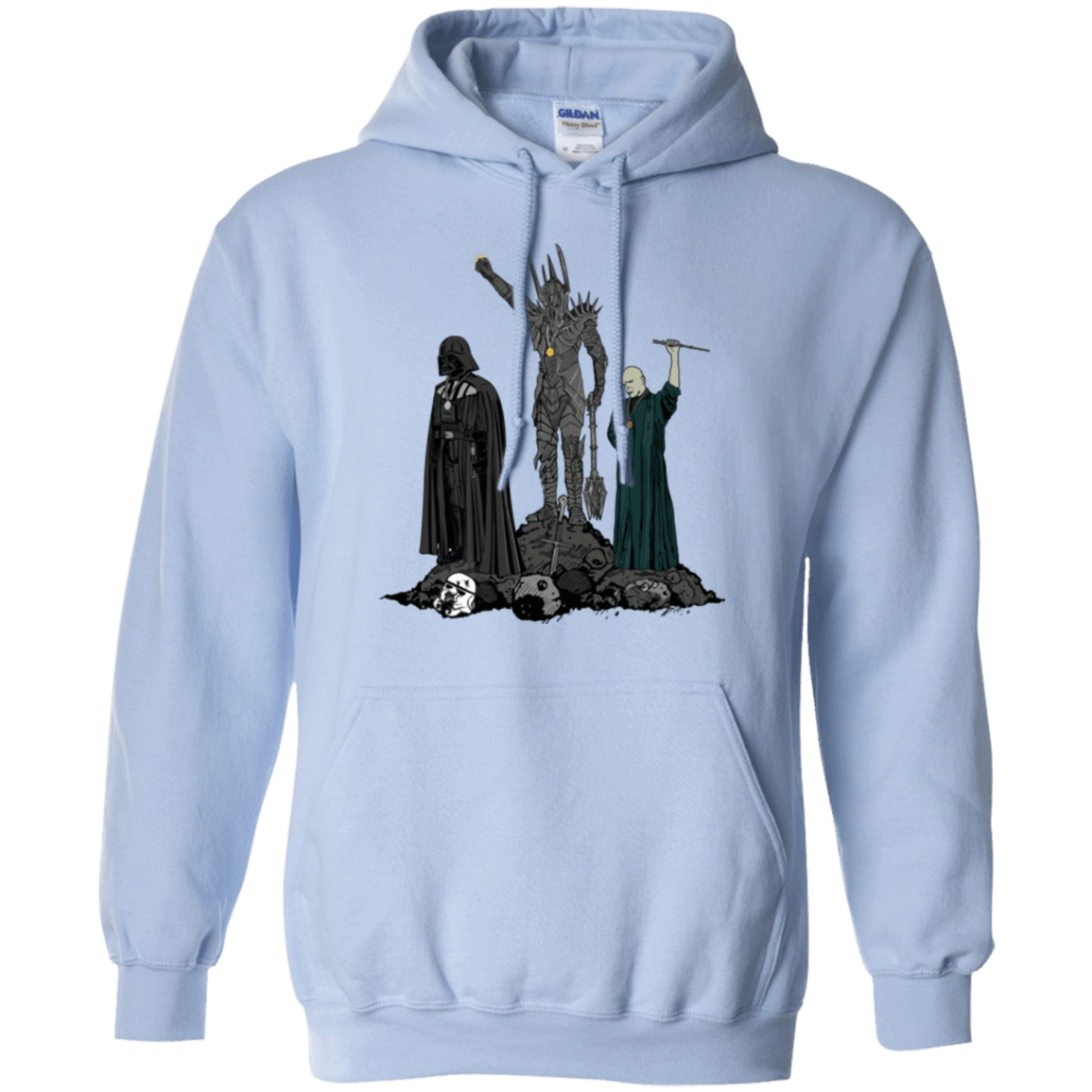 Sweatshirts Light Blue / Small Dark Power Pullover Hoodie