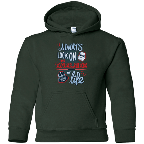 Sweatshirts Forest Green / YS Dark Side of Life Youth Hoodie