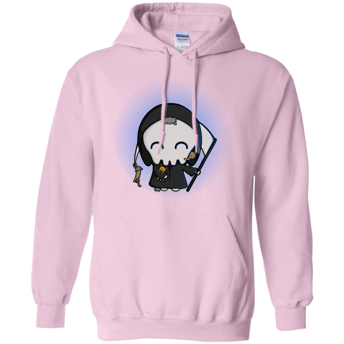 Sweatshirts Light Pink / Small Death Loves Cats Pullover Hoodie