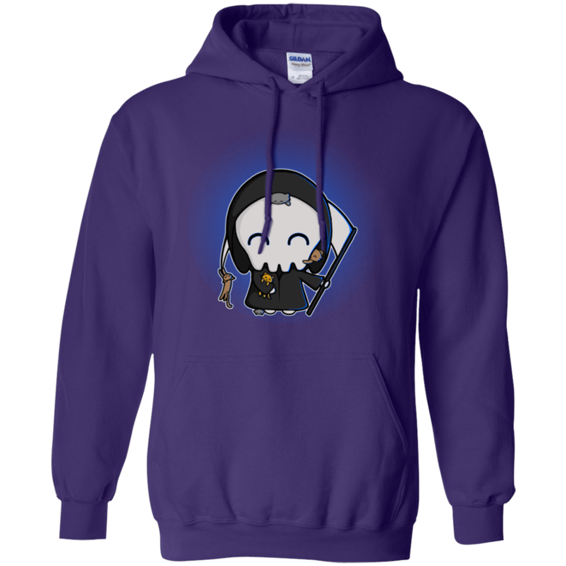 Sweatshirts Purple / Small Death Loves Cats Pullover Hoodie