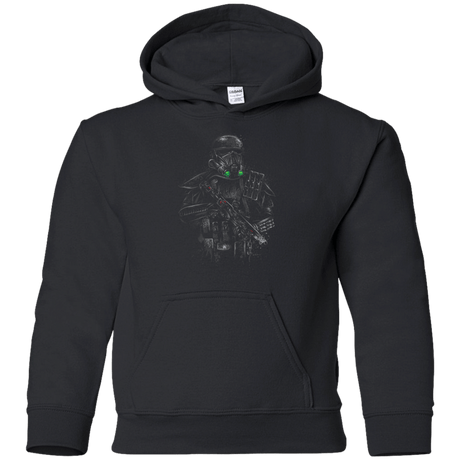 Sweatshirts Black / YS Death trooper Youth Hoodie