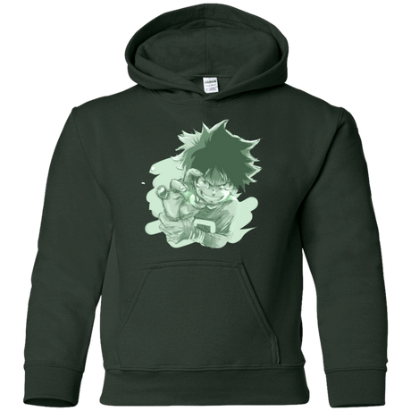 Sweatshirts Forest Green / YS Deku Sketch Youth Hoodie