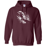 Sweatshirts Maroon / Small Dino death Pullover Hoodie