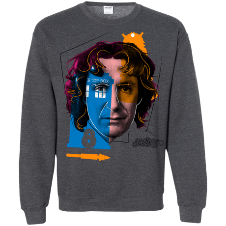 Sweatshirts Dark Heather / S Doctor Warwhol 8 Crewneck Sweatshirt