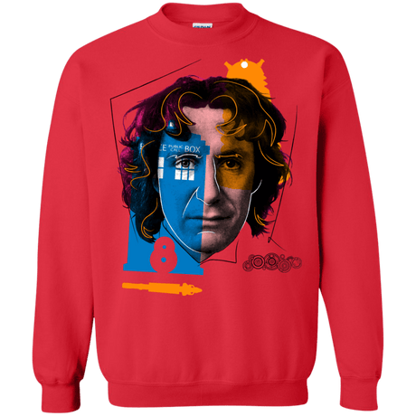 Sweatshirts Red / S Doctor Warwhol 8 Crewneck Sweatshirt