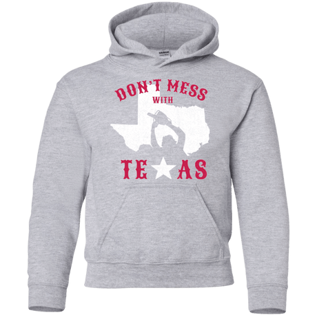 Sweatshirts Sport Grey / YS Dont Mess With Texas Youth Hoodie