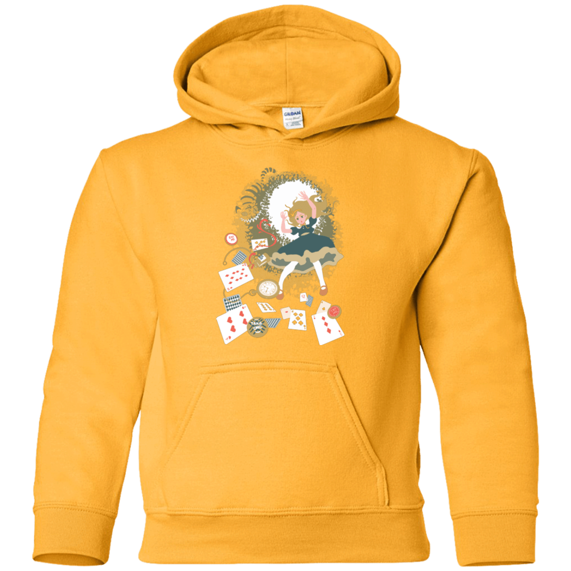 Sweatshirts Gold / YS Down the rabbit hole Youth Hoodie