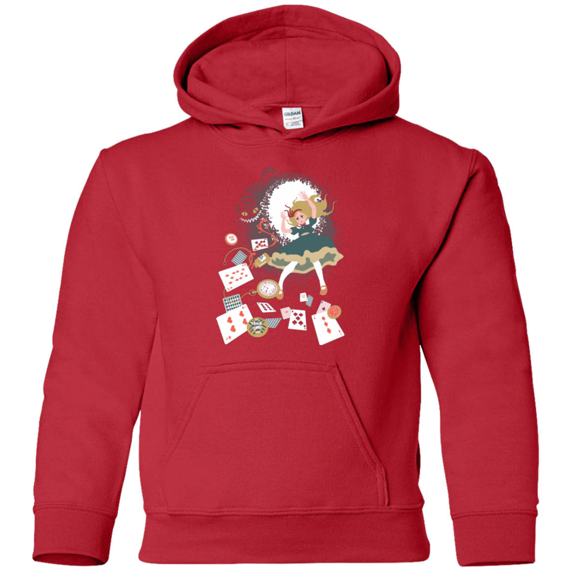 Sweatshirts Red / YS Down the rabbit hole Youth Hoodie