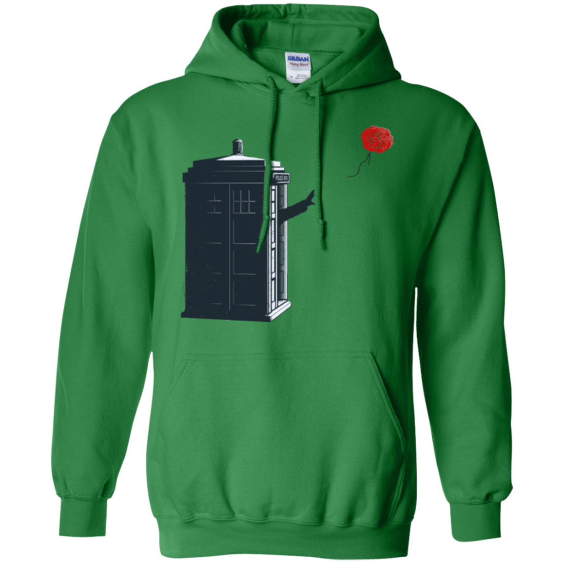 Sweatshirts Irish Green / Small Dr Banksy Rose Balloon Pullover Hoodie