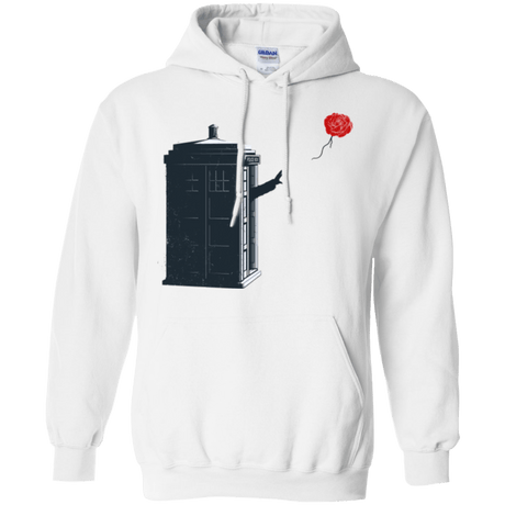 Sweatshirts White / Small Dr Banksy Rose Balloon Pullover Hoodie