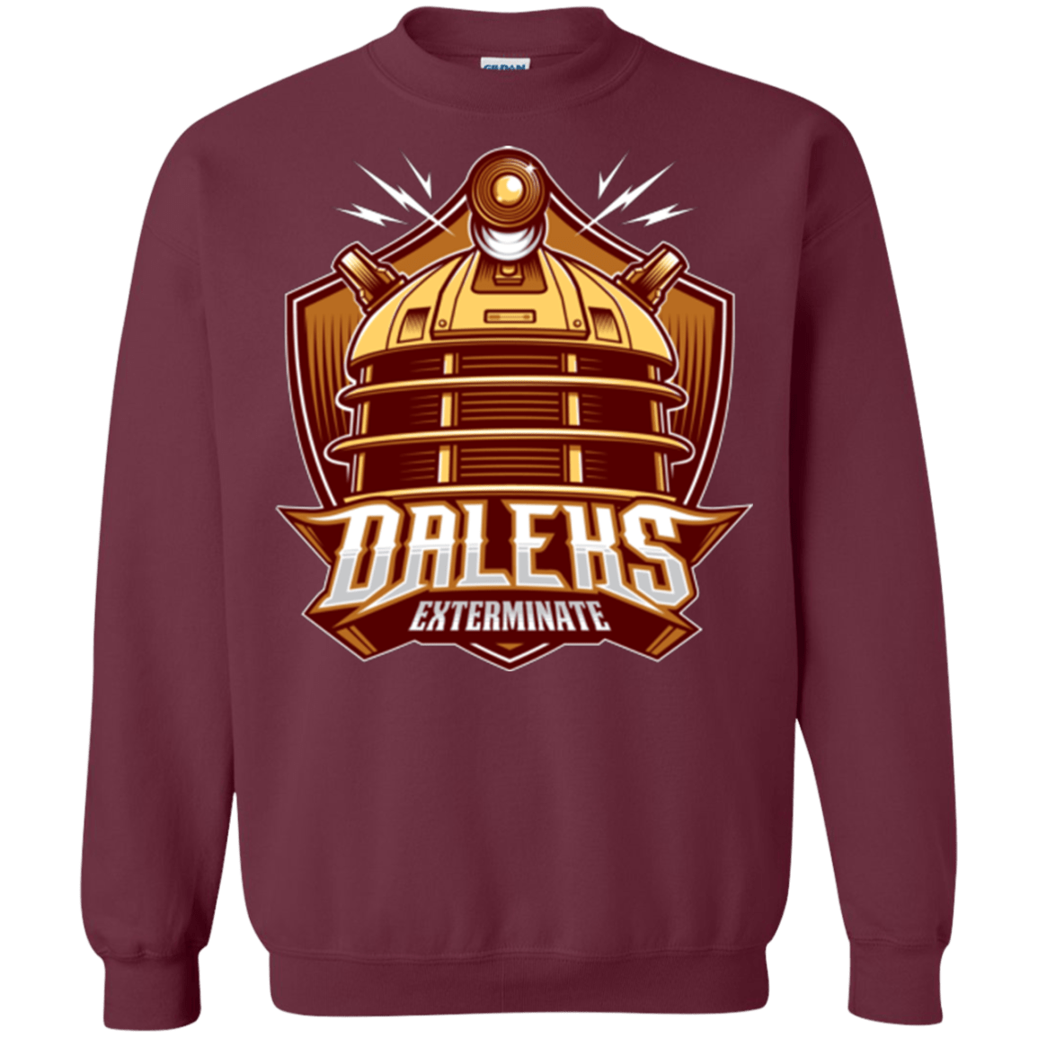 Sweatshirts Maroon / Small Dr. Who Daleks Crewneck Sweatshirt