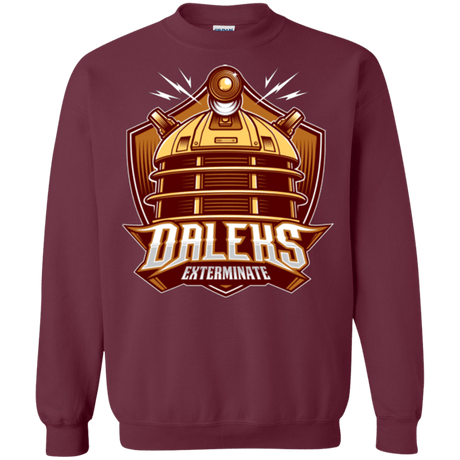 Sweatshirts Maroon / Small Dr. Who Daleks Crewneck Sweatshirt