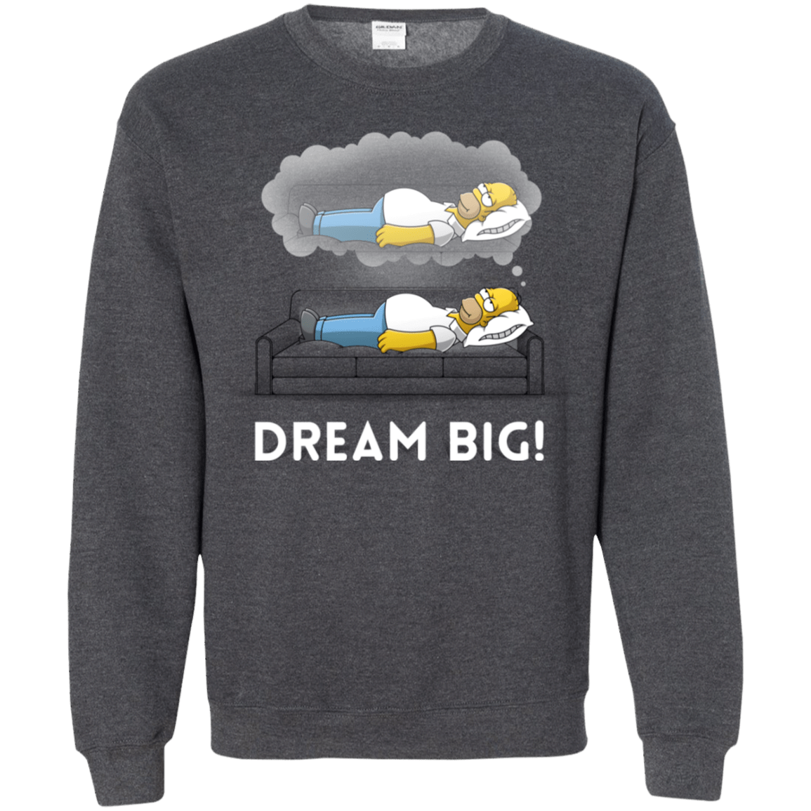 Sweatshirts Dark Heather / S Dream Big! Crewneck Sweatshirt