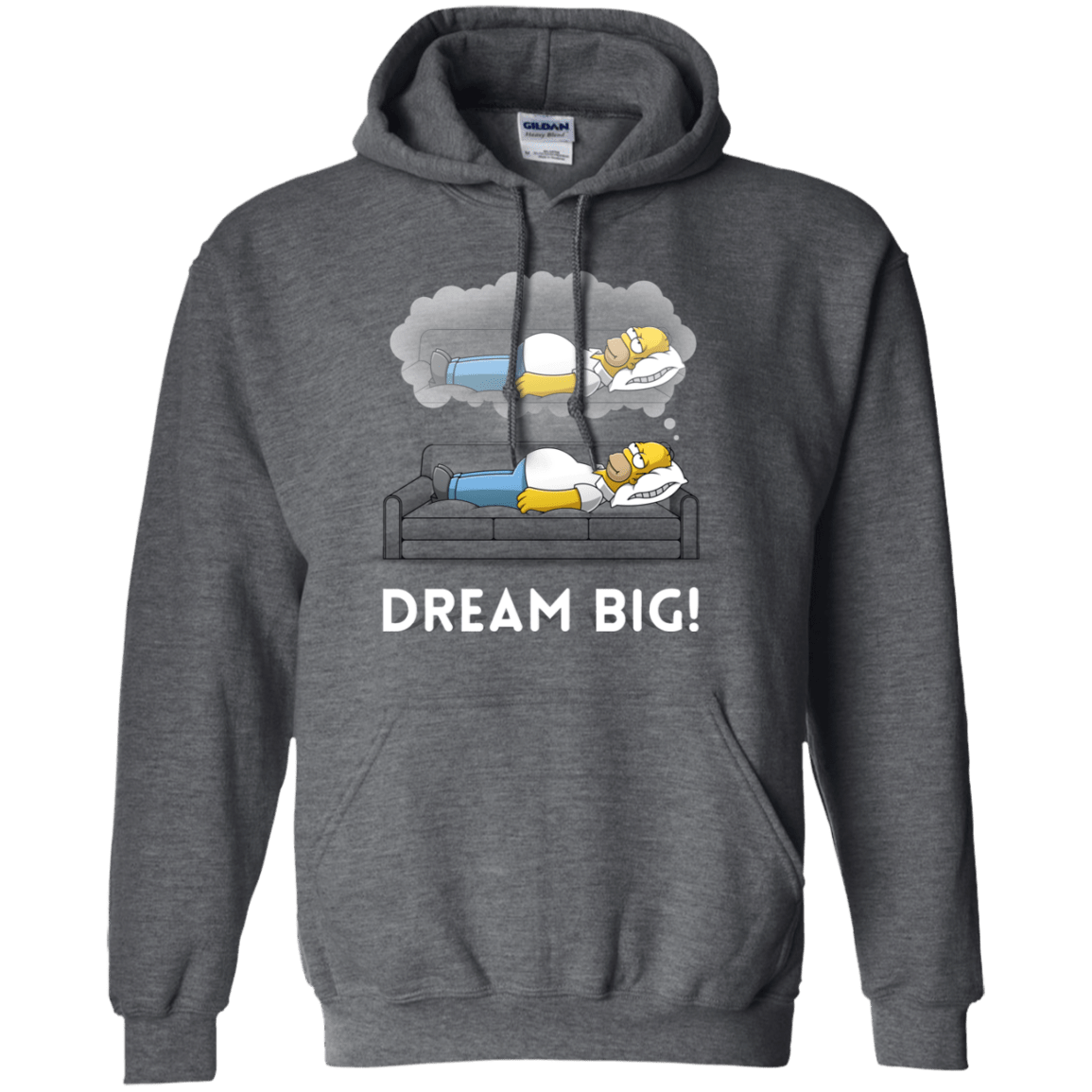 Sweatshirts Dark Heather / S Dream Big! Pullover Hoodie