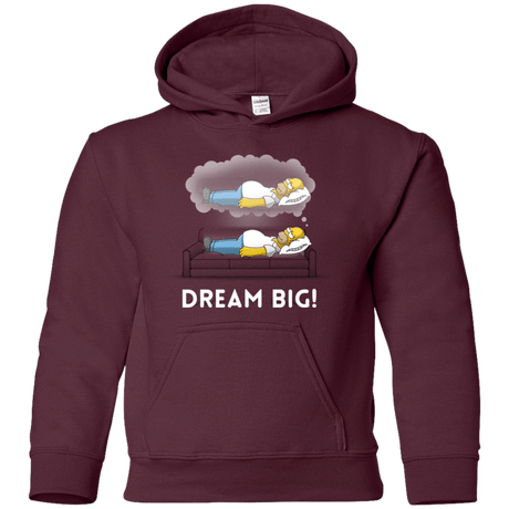 Sweatshirts Maroon / YS Dream Big! Youth Hoodie