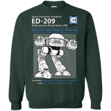 Sweatshirts Forest Green / Small ED209 SERVICE & REPAIR MANUAL Crewneck Sweatshirt