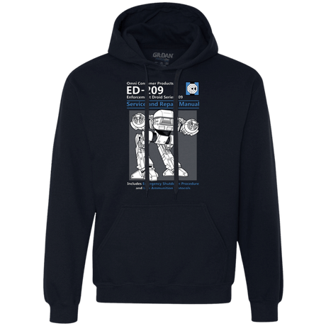 Sweatshirts Navy / Small ED209 SERVICE & REPAIR MANUAL Premium Fleece Hoodie