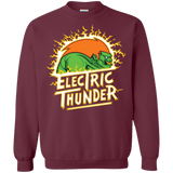 Sweatshirts Maroon / Small Electric Thunder Crewneck Sweatshirt