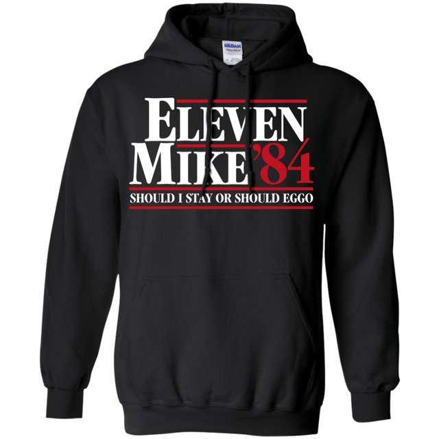 Sweatshirts Black / Small Eleven Mike 84 - Should I Stay or Should Eggo Pullover Hoodie